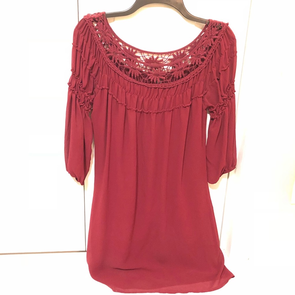 dark red dresses
